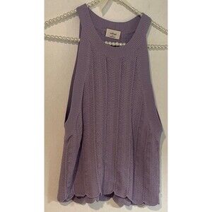 Aritzia Wilfred Halter Knit Tank Crop Lavender Size Top M